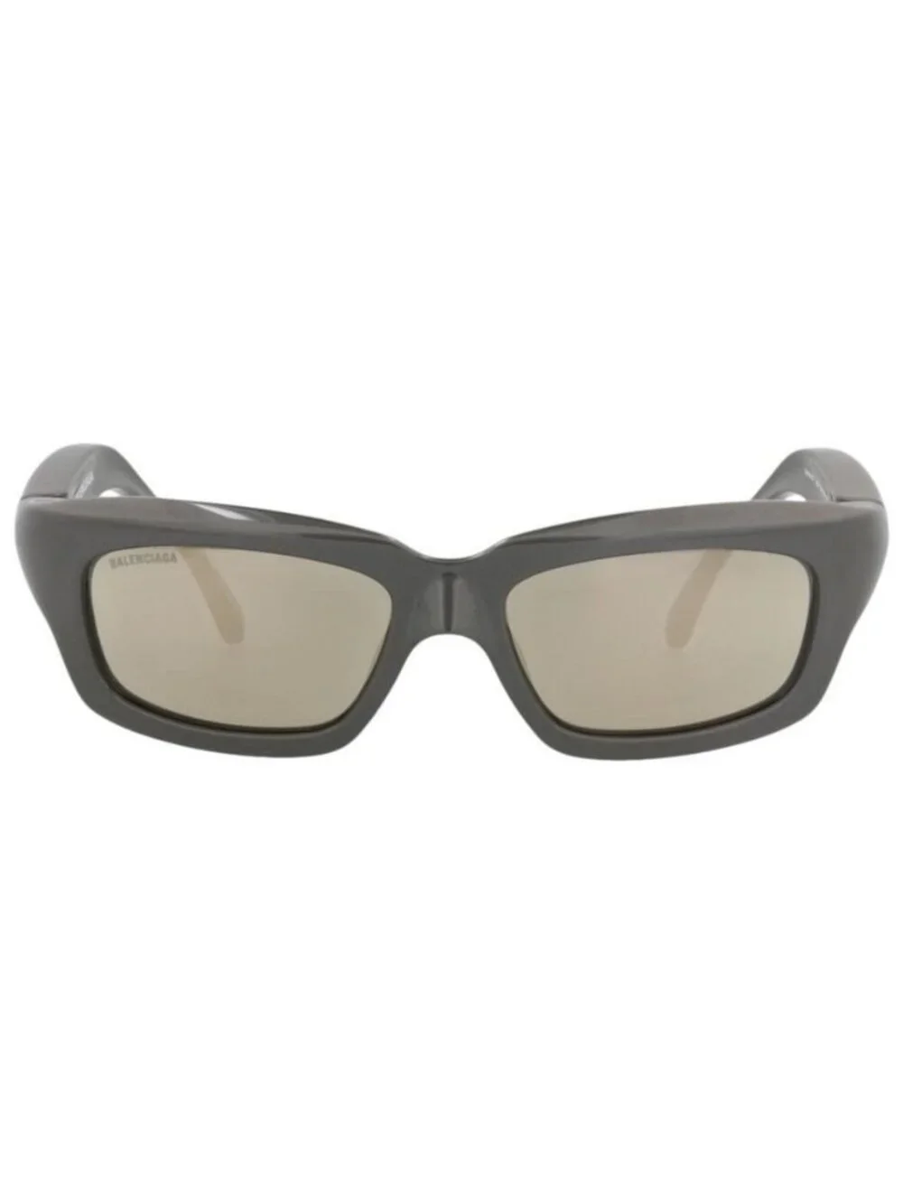 New Balenciaga Mens Square/Rectangle Grey Grey White Fashion Designer Sunglasses